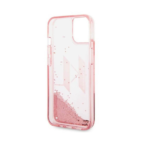 Karl Lagerfeld Liquid Glitter Big Logo Case - Etui iPhone 14 (różowy)