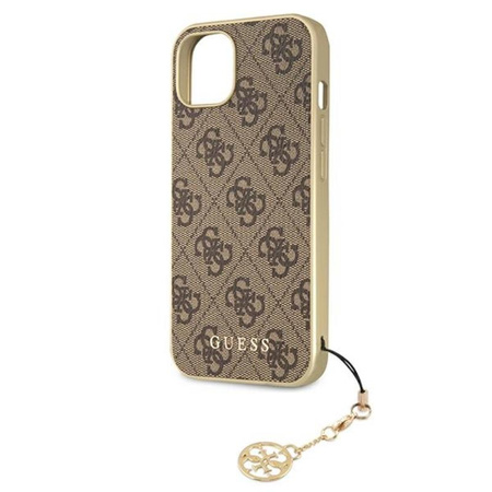 Guess 4G Charms Collection - Etui iPhone 13 Mini (brązowy)