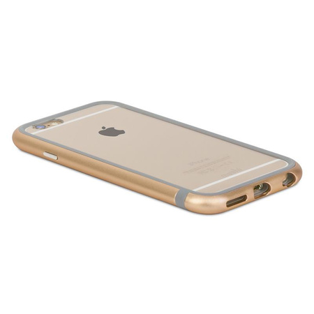 Moshi iGlaze Luxe - Etui z aluminiową ramką iPhone 6s / iPhone 6 (Satin Gold)