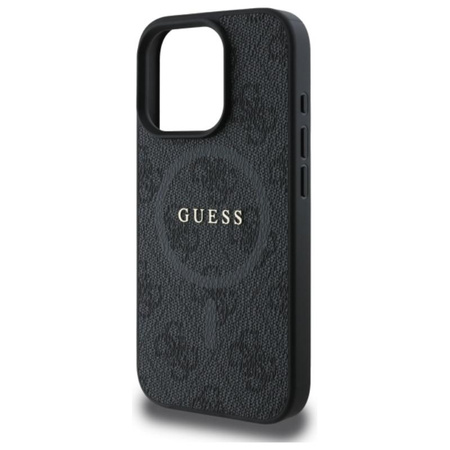 Guess 4G Ring Classic Logo MagSafe - Etui iPhone 16 Pro Max (czarny)