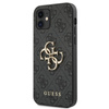 Guess 4G Big Metal Logo - Etui iPhone 12 mini (szary)