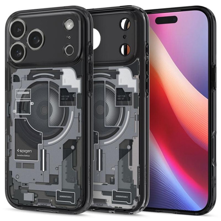 Spigen Ultra Hybrid Mag MagSafe - Etui do iPhone 17 Pro (Zero One Black)