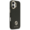 Guess Grained Strass Logo MagSafe - Etui iPhone 17 (czarny)