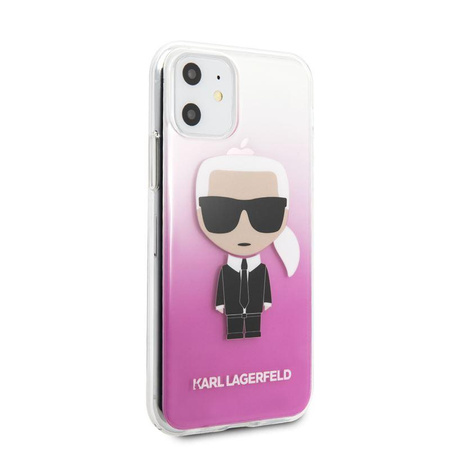 Karl Lagerfeld Iconic Karl Gradient - Etui iPhone 11 (różowy)