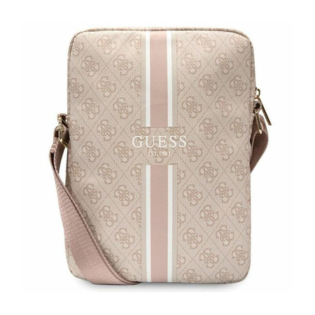 Guess 4G Stripes Tablet Bag - Torba na tablet 10" (Różowy)