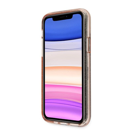 Guess Glitter Case - Etui iPhone 11 (Pink)