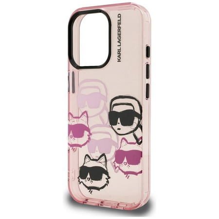 Karl Lagerfeld IML Multi K&C Head Pattern - Etui iPhone 16 Pro Max (różowy)