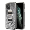 Karl Lagerfeld Liquid Glitter Hearts - Etui iPhone 11 Pro