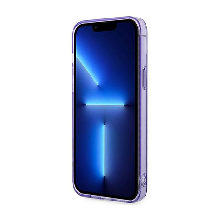 Guess Peony Glitter Case – Etui iPhone 14 Plus (Liliowy)