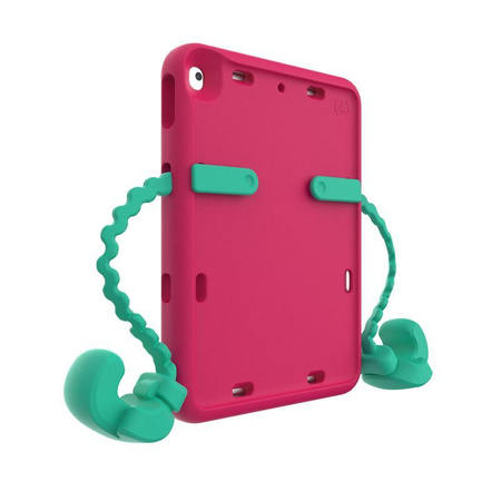 Speck Case-E – Etui iPad 10.2” 9 (2021) / 8 (2020) / 7 (2019) z powłoką MICROBAN (Red / Spearmint Green)