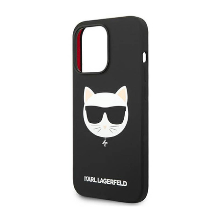 Karl Lagerfeld Choupette Head MagSafe Silicone - Etui iPhone 14 Pro (czarny)