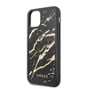 Guess Marble Glass Gold Glitter - Etui iPhone 11 Pro (czarny)