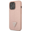 Guess Saffiano Triangle Logo Case – Etui iPhone 13 Pro Max (różowy)