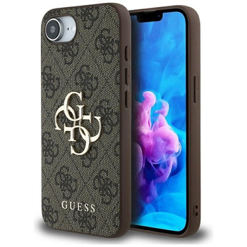 Guess 4G Big Logo - Etui do iPhone 16e (brązowy)