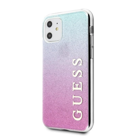 Guess Glitter Gradient - Etui iPhone 11 (Pink/Blue)