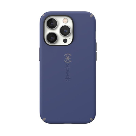 Speck CandyShell Pro + MagSafe - Etui iPhone 14 Pro z powłoką MICROBAN (Prussian Blue / Cloudy Grey)