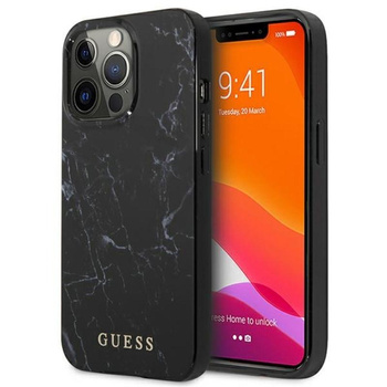 Guess Marble - Etui iPhone 13 Pro (czarny)