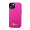 Guess Silicone Vintage - Etui iPhone 14 (fuksja)