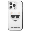 Karl Lagerfeld Choupette Head - Etui iPhone 13 Pro (przezroczysty / czarna ramka)