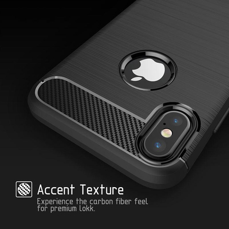 Crong Soft Armour Cover - Etui iPhone Xs / X (czarny)