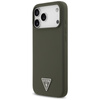 Guess Silicone Triangle Logo MagSafe - Etui iPhone 17 Pro Max (khaki)