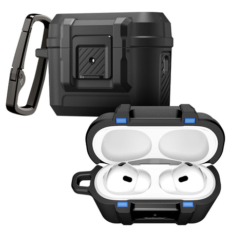 Spigen Lock Fit - Pancerne etui do Apple AirPods Pro 3 (Matte Black)
