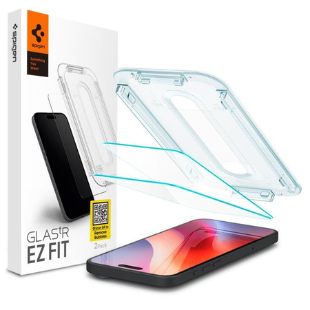 Spigen GLAS.TR EZ FIT 2-Pack - Szkło hartowane do iPhone 16 Pro 2 szt