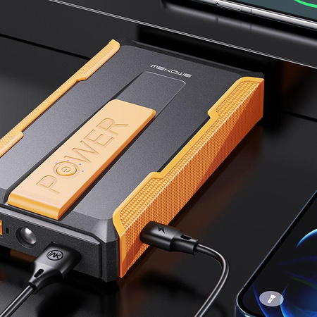 WEKOME CP-F60 PowerBoost Car Jump Starter - Zasilacz awaryjnego rozruchu samochodu + Power bank (Czarny / Pomarańczowy)