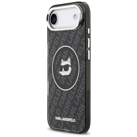 Karl Lagerfeld IML Choupette Head Logo MagSafe - Etui iPhone Air (czarny)
