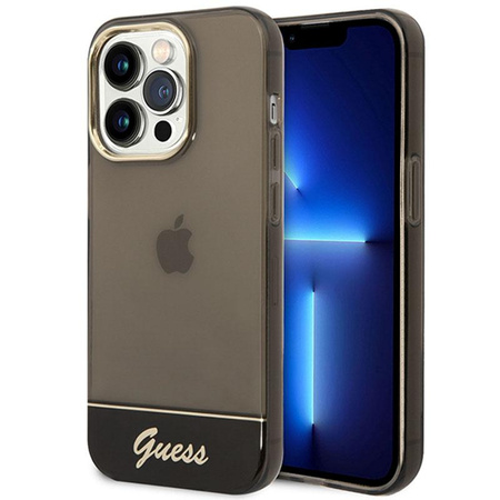 Guess Translucent - Etui iPhone 14 Pro (czarny)