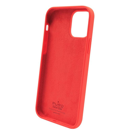 PURO ICON Cover - Etui iPhone 13 z ochroną antybakteryjną (czerwony)