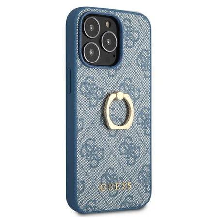 Guess 4G Ring Case - Etui iPhone 13 Pro Max (niebieski)