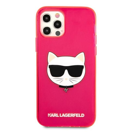 Karl Lagerfeld Choupette Head - Etui iPhone 12 Pro Max (Fluo Pink)