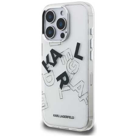 Karl Lagerfeld IML Sketched Graphic - Etui iPhone 16 Pro Max (przezroczysty)