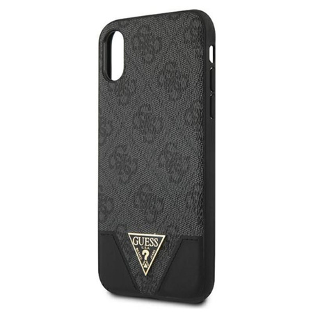 Guess 4G Triangle Collection - Etui iPhone Xs Max (szary)