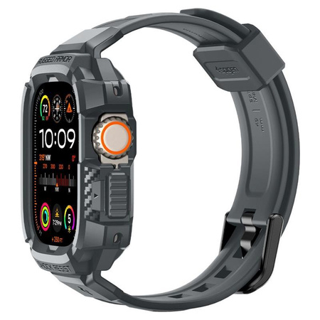 Spigen Rugged Armor Pro - Pasek z obudową do Apple Watch Ultra 49 mm (Dark Grey)
