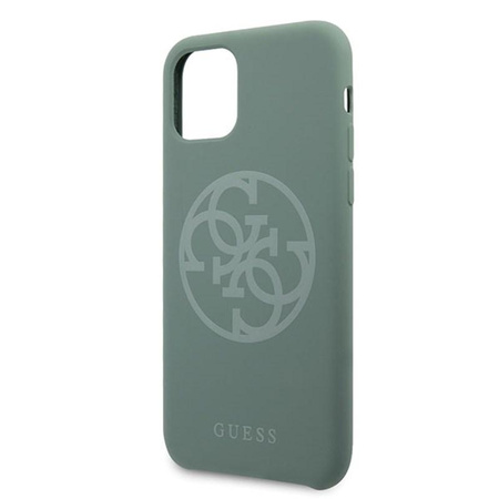 Guess Silicone 4G Tone to Tone - Etui iPhone 11 Pro Max (khaki)