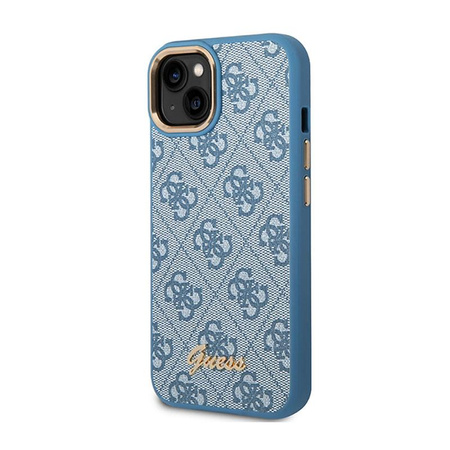 Guess 4G Metal Camera Outline Case – Etui iPhone 14 (niebieski)