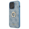 Guess 4G Ring Case - Etui iPhone 13 Pro Max (niebieski)