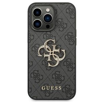 Guess 4G Big Metal Logo - Etui iPhone 14 Pro (szary)