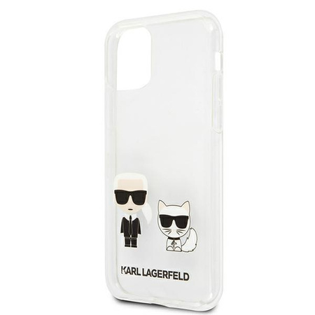 Karl Lagerfeld Ikonik & Choupette - Etui iPhone 11 / iPhone XR (przezroczysty)
