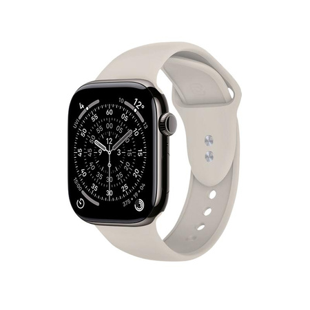 Crong Liquid - Pasek do Apple Watch 38/40/41/42mm (kamienny beż)