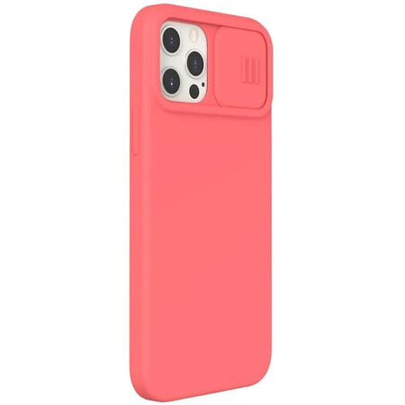 Nillkin CamShield Silky Magnetic - Etui Apple iPhone 12 / 12 Pro z osłoną aparatu (Orange Pink)