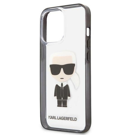 Karl Lagerfeld Ikonik Karl- Etui iPhone 13 Pro Max (przezroczysty / czarna ramka)