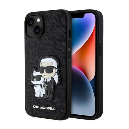 Karl Lagerfeld NFT Saffiano Karl & Choupette - Etui iPhone 14 Plus (Czarny)