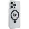 Karl Lagerfeld Ring Stand Karl Head MagSafe - Etui iPhone 15 Pro Max (biały)