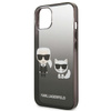 Karl Lagerfeld Gradient Ikonik Karl & Choupette - Etui iPhone 13  mini (czarny)