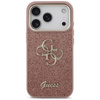 Guess Fixed Glitter Big 4G Metal Frame - Etui iPhone 17 Pro (różowy)