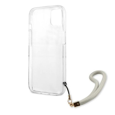 Guess Marble Strap - Etui iPhone 13 (szary)