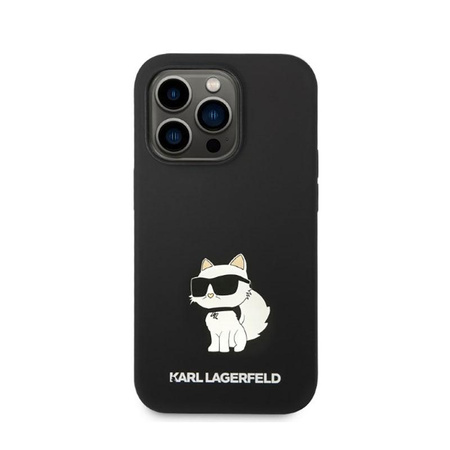 Karl Lagerfeld Silicone NFT Choupette - Etui iPhone 14 Pro (czarny)